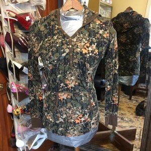 Legendary white tails digital camo hooded shirt